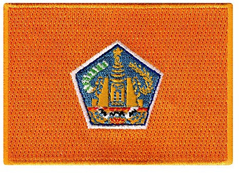 Bali Flag Embroidered Patch Indonesia Iron-On Travel Souvenir Emblem