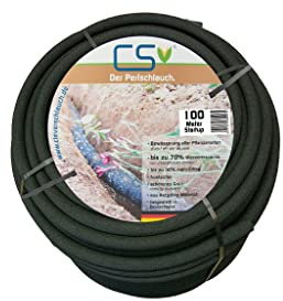 CS Perlschlauch Startup 100 m ohne Zubehör für Gartenbewässerung Tropfschlauch zur Beetbewässerung und Hochbeet Bewässerung Made in Germany