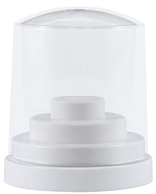 Lurrose 48 Löcher Nagel Maniküre Bithalter Bohrer Organizer Display Box Fall für Nagelpoliermaschine (Weiß)