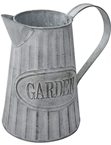 Macetero Decorativo Vintage de Metal para Interior/Exterior. Original en Forma de Regadera, Garden 20x9x19 cm - Hogar y Más
