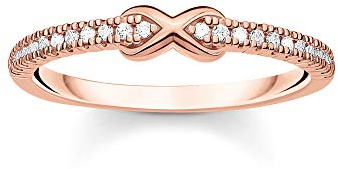 Thomas Sabo Bague Infini avec pierres blanches Argent Sterling 925 TR2322