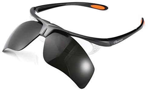 Arbeitsschutzbrille zum Schweißen 【ANSI Z87.1】 UV-Schutz gegen kratzfeste dunkle Gläser