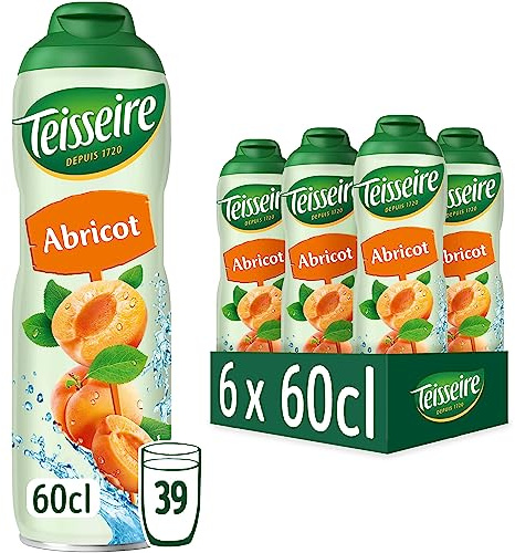 Lote de 6 siropes de albaricoque Teisseire 60cl