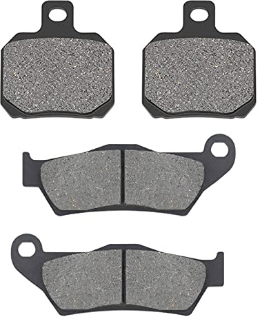 AHL 2 paire moto de Avant/Arrière Plaquette de frein Compatible avec Yamaha YP 125 Majesty 2001-2009