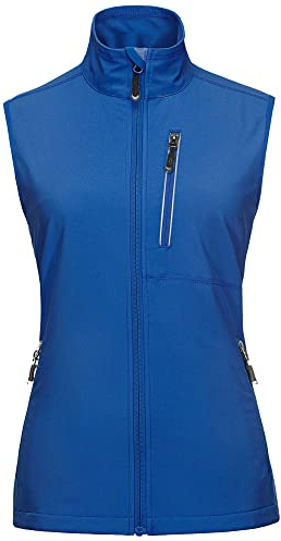 33,000ft Women's Lightweight Running Vest Outerwear with Pockets, Windproof Sleeveless Jacket for Golf Hiking Travel