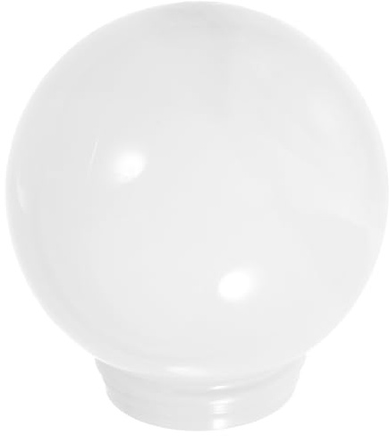Acrylic Globe Lampshade Globe Lamp Shade Replacement Sphere Shade Ceiling Fan Light Covers Acrylic Lamp Post Globe Round Ball Lamp Cover for Pendant Wall Sconces Lamp | Spherical Shade for Pendant Wall Post Mount Outdoor Garden Patio Lighting, Small Ball Post Top Globe Replacement