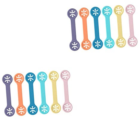 Vaguelly 12 Stk Lätzchen clip Windelklammern zum Füttern von Neugeborenen verstellbare Latzklemme Lätzchen für Zubehör -Clip Latzgürtel für Kinder einfach Halter Baby tpr