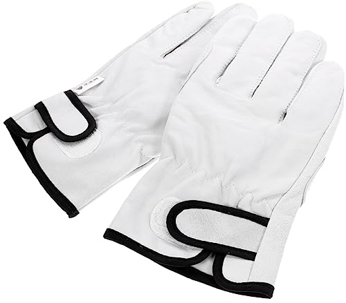 Veemoon Hochtemperaturbeständige Lederschutzhandschuhe Mit Baumwollfutter Verstellbarem Verschluss Und Robustem Stich Für Schweißen Ofenbetrieb Grill Und Gartenarbeit