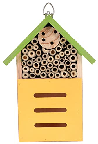 VANZACK Holz-insektenhaus Für Garten Dekorative Bienenunterkunft Aus Robustem Holz Für Wildbienen Und Andere Nützlinge Sorgt Für Naturnahes Im Garten