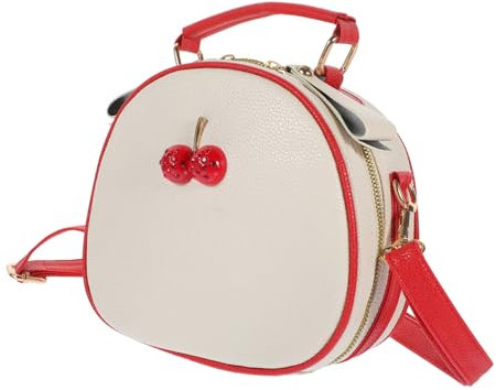 WRITWAA Pu Leder Damen UmhäNgetasche Klein Rote Handtasche Damen Verstellbarer Schultergurt Alltag Freizeit Schule Tasche MäDchentaschen