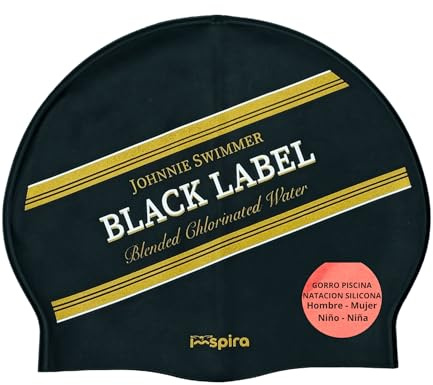 IMSPIRA Gorro Natacion Silicona Adulto Nino Gorro Piscina Divertido Hombre Mujer Gorra Natacion Adulto Gracioso Funny swimcaps Entrenamiento intensivo Deporte acuatico Regalo Original Diseno
