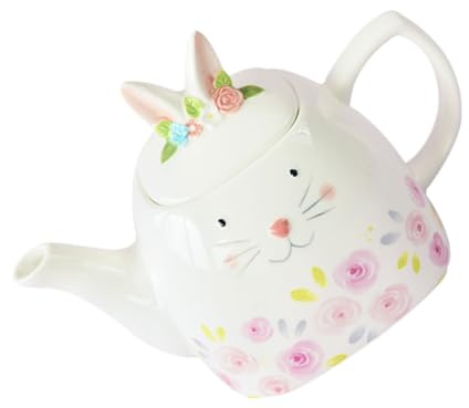 Warmhm Bouilloire à Thé Forme Lapin Pâques Théière Résistante Chaleur Bouilloire Exquise Maison