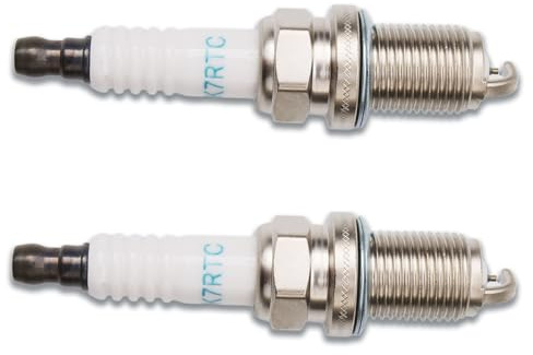 2 Pcs F7RTC Zündkerze Ersatz für NGK, Bosch, Champion, Zündkerzen für Rasenmäher, Traktoren und Kleinmotoren, Hochwertige F7RTC Zündkerze 14mm Gewinde für Zuverlässigen Motorstart
