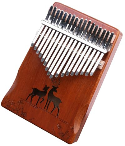 Wood 17 Tasten Klavier Kalimba Kinder Erwachsene Kalimba 17 Tasten Klavier Finger Marimba Musikinstrument für Musikliebhaber