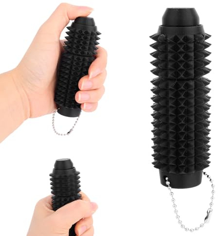 Fukaisu Pain Fidget Spielzeug, 3-in-1 Stachel Roller Knopfdruck Fidget Stim Schlüsselanhänger Spinner Stressabbau Sensorisches Spielzeug für Erwachsene Kinder Originelle Geschenke