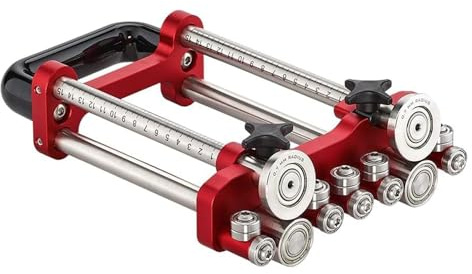 SENECESLI Blechwalze, Tragbare 2-Stationen-Biegemaschine für Präzises Biegen von 0–100°, Metall-Dachdeckerwerkzeug für Profis mit 7–180 Mm Biegung