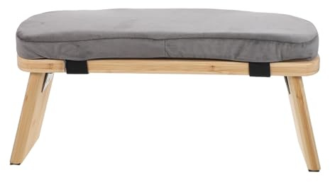 Abaodam Meditationsbank Klappbar mit Kissen Tragbarer Kniehocker für Yoga Gebet und Seiza Haltung Ergonomischer Meditationsstuhl für Zuhause und Reisen