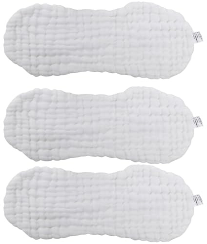 Tappetino Fasciatoio Ragazzo Ragazza Lavabile 3 Pezzi in Cotone Bianco | Traspirante e Portatile, Facile da Pulire, per Veicolo e Altri Ambienti, per Newborn e Infant