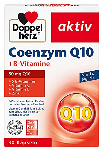 Doppelherz Coenzym Q10 + B-Vitamine - mit Zink, Vitamin B6, B12 und C als Beitrag zur normalen Funktion des Immunsystems - 30 Kapseln (1er Pack)
