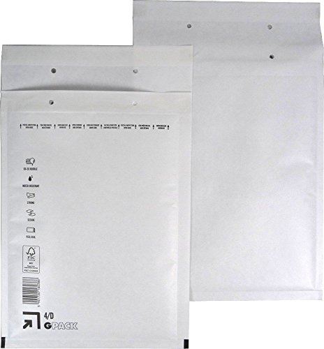 50 Stück Luftpolsterumschläge Luftpolstertaschen Versandtaschen 4/D 200x275 mm weiß