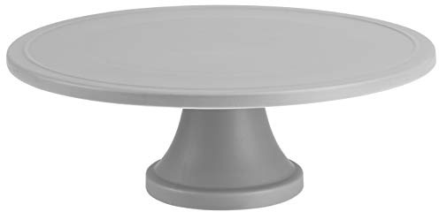 RBV Birkmann Tortenplatte Trend, Keramik, Ø 31 cm Steingrau matt, Höhe 11 cm | m