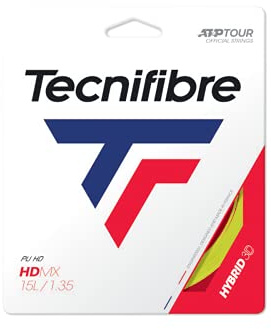 Tecnifibre HDMX 12m Saitenset-Gelb Tennissaite, 1.35
