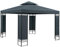 Casaria Pavillon Lorca 3x3 m métal Toile Hydrofuge Protection UV 50+ Tente de réception tonnelle de Jardin pergola mobilier extérieur Anthracite