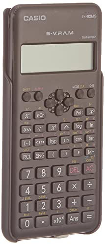 Casio FX-82MS-2-S-ET-B, Calculadora Científica, 1, Gris Oscuro