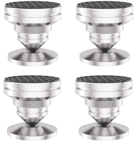Set of 4 Speaker Lautsprecher Spike Isolierung Füße Lautsprecher Füße Audio Füße Edelstahl einstellbar Subwoofer Schutz Matten Verstärker Plattenspieler Isolierung für Subwoofer,Lautsprecher,Audio
