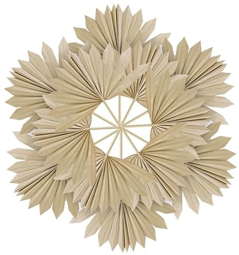 XLSXEXCL 10 st torkade palmblad små boho palmblad dekor naturliga torkade palmfläktar boho blomsterarrangemang för bröllopsbord hem buketter blad boho festdekorationer