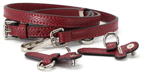 banbeln Schulterriemen aus Leder für Minitaschen, Taschengurte, Terrakotta, Hautfarbe, Graubraun, Marineblau