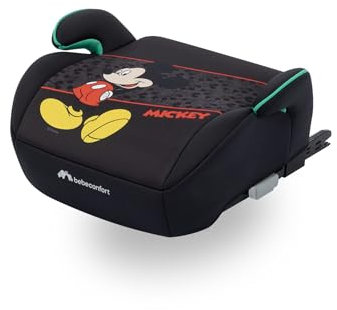 Bebeconfort Disney Manga i-Fix Asiento Elevador ISOFIX, Silla Coche Mickey Mouse para Niños y Niñas de 6 a 12 años, 22-36 kg, 128-150 cm, Portátil, Cómodo, Compacto, Ligero, Authentic Mickey