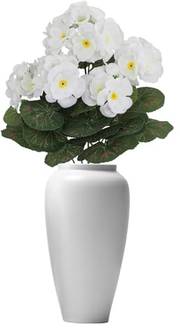 Künstliche Geranie für den Außenbereich | aus Geranie, wetterfest, Outdoor-Dekoration | Meisterstück von künstlichen Blumen für Hof, Terrasse, Veranstaltungen, Wohnzimmer, Schlafzimmer,