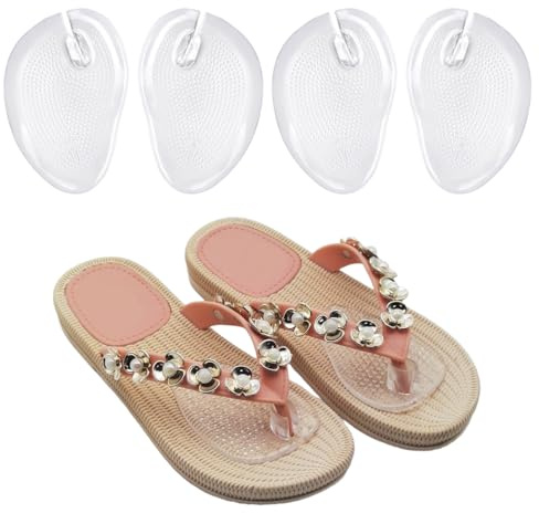 JEYORZY Silicone Toe Separator Pads, 2 Pairs Toe Protection Cushion Flip Flop Sandals, Toe Protection Women, Toe Separator Silicone Toe Protection Flip Flop Toe Separator Protection Toe Protection