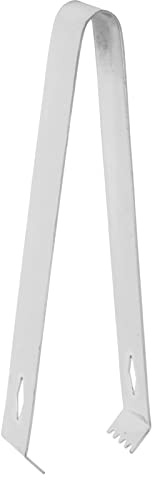 Eiszange Aus Edelstahl, Dicke Rhombusform, 17 cm Länge - Robuste Verarbeitung, Sicheres Greifen Für Bar und Küche (Spiegelreflexion)