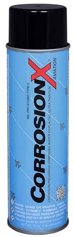 CorrosionX Aviation, Long-Lasting Polar Bonding Anti-Corrosion Aviation-Grade Spray, Displaces Moisture, Instantly Stops Corrosion, Self-Healing Protection for Aircraft & Electronics, 16oz Aerosol