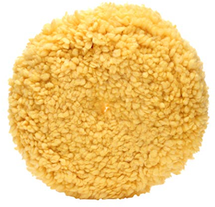 3M 05713 Woll-Polierpad, für Boote, Autos, LKW und Wohnmobile, einseitig, 22,9 cm, Gelb