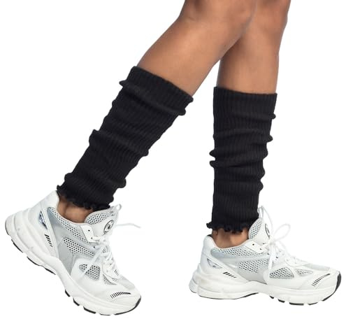 Boland - Beinwärmer für Erwachsene, Unifarben, Einheitsgröße, Stulpen, Socken, Overknees, 80er Jahre, Kostüm, Karneval, Mottoparty