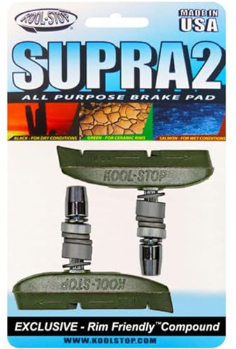 Kool Stop Bremsbelag V-Brake Supra 2 Grün (Keramik) Siehe Detailansicht