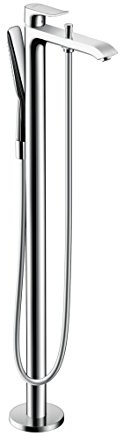 hansgrohe Metris bodenstehende Wannenarmatur, für 2 Funktionen, Chrom