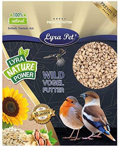 Lyra Pet® | 25 kg Sonnenblumenkerne Geschält Bruch | Wildvogelfutter Ganzjährig | Optimal für Jungtiere | Vogelfutter für Wildvögel | Wertvolles Streufutter | Energiespender für Sommer + Winter