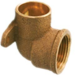 LÖT auf GEWINDE FITTING aus ROTGUSS (besser als Messing) > Deckenwinkel mit 2-Flügel-Flansch i x IG(Rp) 4472G > 12 bis 22 mm WUNSCHGRÖSSE einfach selbst wählen >>> 12 mm x 1/2 Zoll