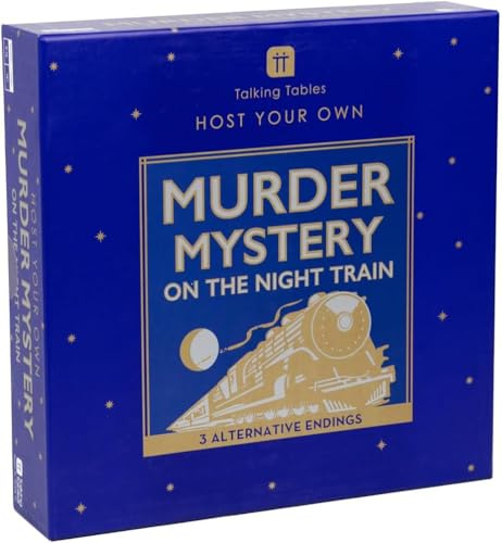 Talking Tables Mord Geheimnis auf dem Zug Kit | Host Your Own Spiele Nacht| Orient Express 1930er Jahre Themen Dinner Party | 3 Alternative Endungen