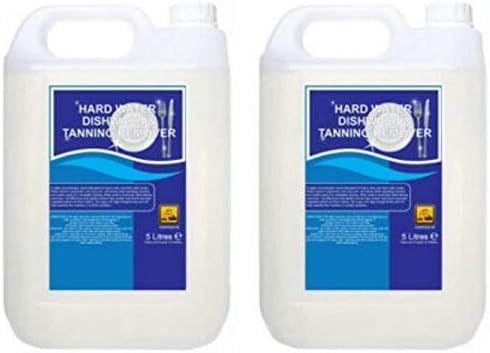 We Can Source It Ltd - 2 x 5L Commercial Dishwasher Detergent - Hard Water Safe with Built-in Tannin Remover - Removes Tea, Coffee & Wine Stains - Powerful Cleaner for All Dishwasher Models
