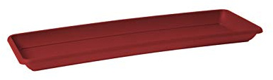 Sottovaso Rettangolare Venezia 60 cm Rosso Scuro
