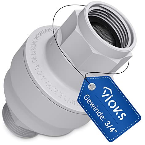 VIOKS Arrêt d'eau 3/4 et arrêt d'eau pour machine à laver Aquastop Valve d'arrêt d'eau pour machine à laver Tuyau d'alimentation pour lave-vaisselle Tuyau d'alimentation 3/4