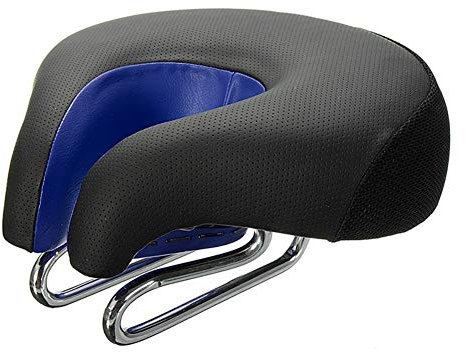 Mountainbikesättel Sitz breit Bike No Noise Mountainbike einen.Kreislauf.durchmachensattel Komfortable Fahrradsitzkissen Hohe Resilience atmungsaktiv MTB Fahrradteile Fachmann ( Color : BLUE )