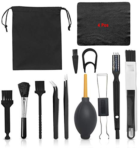 Keyboard Cleaning Brush Kit,PC Cleaning Kit,16 in 1 Plastic Anti Static Brush Laptop Keyboard PC Cleaning Kit Computer Electronic Equipment Cleaner Tool Set