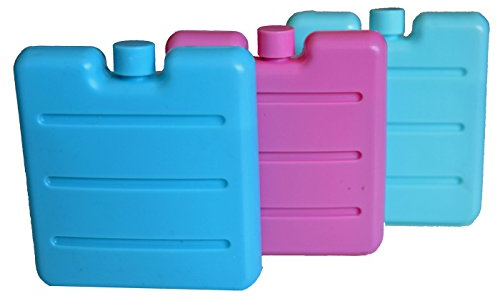 all-around24 2 x Kleine Kühlakku klein flach für die Brotdose Lunchbox Mini Küh-lelemente für Kühltasche Kühl-Akku (2 Stück)