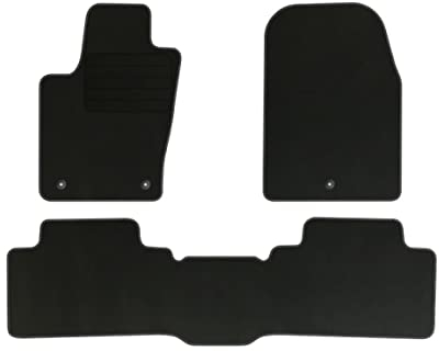 Velourmattenset für Jeep Grand Cherokee WK2 Bj. 2010-2013 3-TLG. Basic runde Befestigungen Veloursfussmatten Automatten Mit Absatzschoner Passform Neu